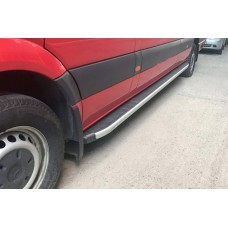 Бокові пороги Fullmond (2 шт, алюм) Long/ExtraLong для Mercedes Sprinter W906 2006-2018 рр