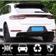 Спойлер нижний (2021-2025, Карбон) для Porsche Macan