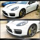 Накладка на передний бампер Lip V2 (для Turbo/Turbo S/GTS) для Porsche Panamera 2009-2016 гг