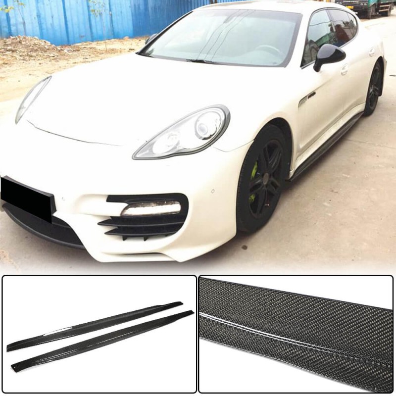 Боковые пороги V1 (2009-2013, Карбон) для Porsche Panamera