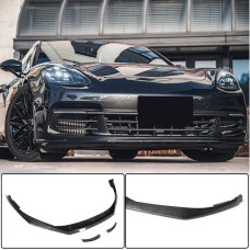Накладка на передний бампер Lip (2016-2020, Карбон) для Porsche Panamera