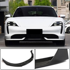 Накладка на передний бампер Lip (для 2019-2024 Turbo S, Карбон) для Porsche Taycan