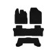 Коврики текстильные Classic (3 ряда, Черный) для Honda Pilot 2015-2022 гг