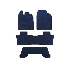 Килимки EVA (3 ряди, Синій) для Honda Pilot 2015-2022 рр