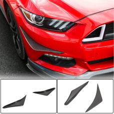 Накладки на передний бампер (2015-2017, Карбон) для Ford Mustang