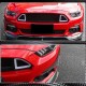 Накладки на передний бампер (2015-2017, Карбон) для Ford Mustang