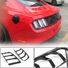 Накладки на задние фонари (2015-2017, Карбон) для Ford Mustang