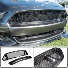 Решітка радіатора (2015-2017, Карбон) для Ford Mustang рр