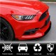 Накладки на противотуманки V1 (2015-2017, Карбон) для Ford Mustang