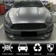 Накладка на передний бампер Lip (2015-2017, Карбон) для Ford Mustang