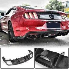 Дифузор заднього бампера V1 (2015-2017, Карбон) для Ford Mustang рр