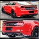 Диффузор заднего бампера V1 (2015-2017, Карбон) для Ford Mustang
