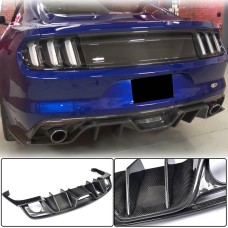 Дифузор заднього бампера V2 (2015-2017, Карбон) для Ford Mustang рр