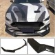 Накладка на передний бампер Lip (2017-2020, Карбон) для Ford Mustang