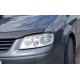 Реснички (2 шт, ABS) Черный глянец для Volkswagen Caddy 2004-2010 гг