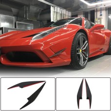 Накладки на передний бампер (2014-2015, Карбон) для Ferrari 458 Италия