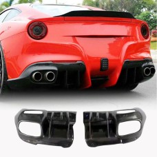 Диффузор заднего бампера (2012-2014, Карбон) для Ferrari F12 Berlinetta