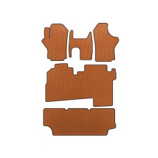 Килимки EVA (2004-2007, 3 ряди, 8-ми місний, Помаранчевий) для Hyundai H200, H1, Starex рр