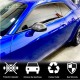 Накладки на зеркала (Карбон) для Dodge Challenger 2008-2023 гг