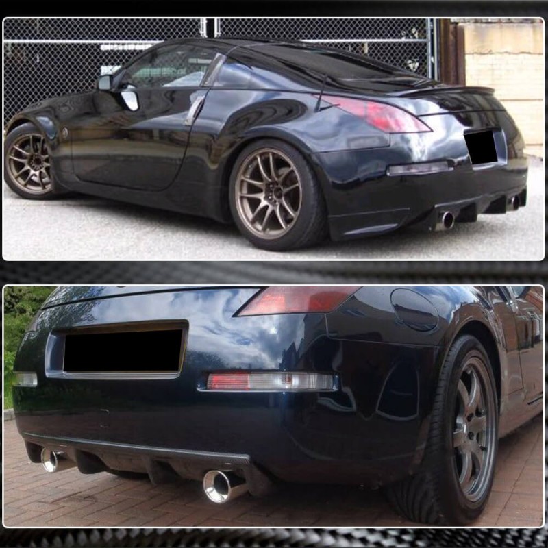 Диффузор заднего бампера (2003-2009, Карбон) для Nissan 350Z Диффузор заднего бампера (2003-2009, Карбон) для Nissan 350Z