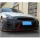 Накладка на передний бампер Lip (2009-2015, Карбон) для Nissan GT-R