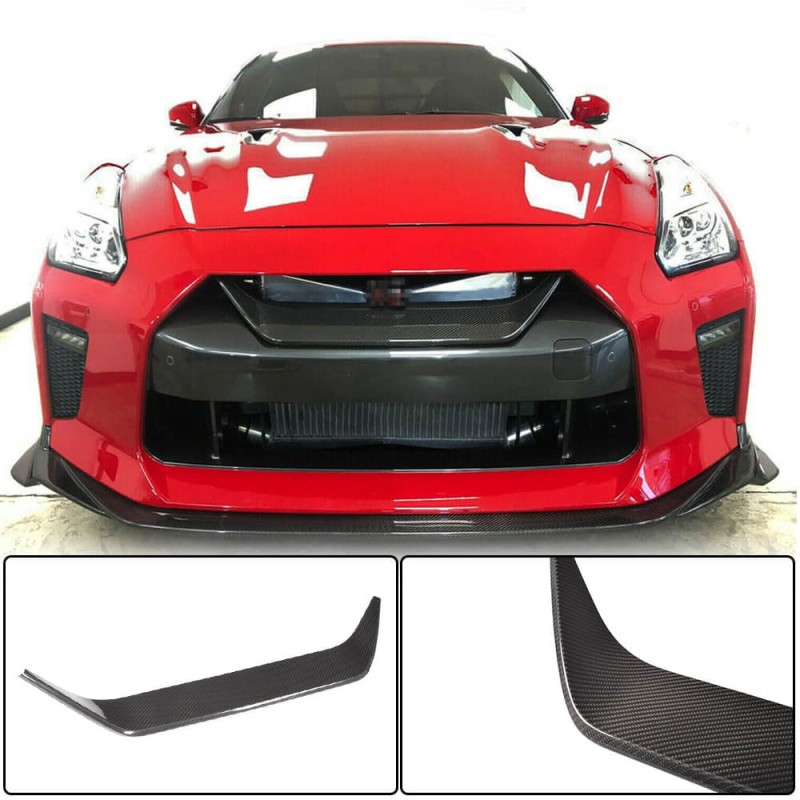 Накладка на решетку (2017-2019, Карбон) для Nissan GT-R