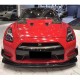 Накладки на передний бампер (2009-2015, Карбон) для Nissan GT-R