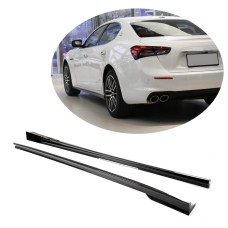 Боковые пороги V2 (для Base/S/S Q4/Diesel/250 Diesel, Карбон) для Maserati Ghibli 2013-2023 гг