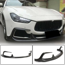 Накладка на передний бампер Lip V1 (для Base/S/S Q4 2013-2017, Карбон) для Maserati Ghibli