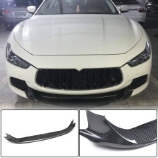 Накладка на передний бампер Lip V2 (для Base/S/S Q4 2013-2017, Карбон) для Maserati Ghibli