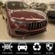 Накладка на передний бампер Lip V1 (для Base/S, Карбон) для Maserati Levante
