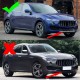Накладка на передний бампер Lip V1 (для Base/S, Карбон) для Maserati Levante