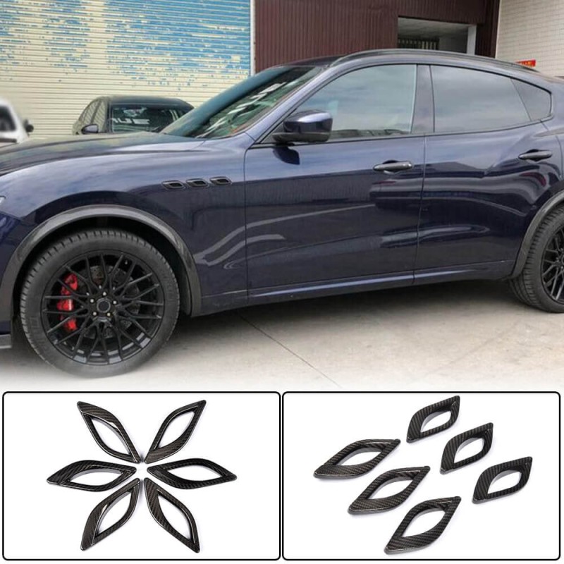 Накладки на передние крылья (2013-2017, Карбон) для Maserati Quattroporte 2013- рр