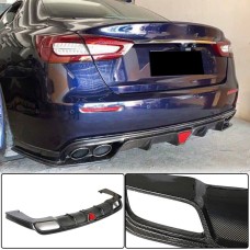 Диффузор заднего бампера V1 (для S/S Q4 2017-2020, Карбон) для Maserati Quattroporte 2013- рр