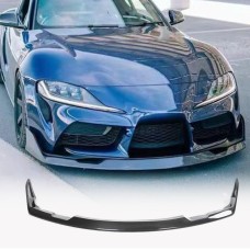 Накладка на передний бампер Lip (2022-2024, Карбон) для Toyota Supra 2019- гг