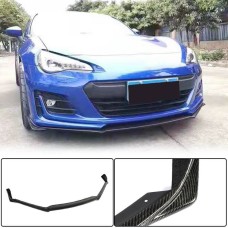 Накладка на передний бампер Lip V1 (2017-2021, Карбон) для Subaru BRZ