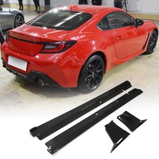 Боковые пороги V2 (Карбон) для Subaru BRZ 2021- гг