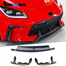 Накладка на передний бампер Lip V2 (2021-2023, Карбон) для Subaru BRZ 2021- гг