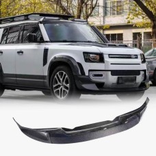 Накладка на передний бампер Lip (Карбон) для Land Rover Defender 2019- рр