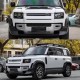 Накладка на передний бампер Lip (Карбон) для Land Rover Defender 2019- рр