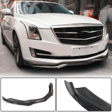 Накладка на передний бампер Lip (для Base, Карбон) для Cadillac ATS