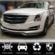 Накладка на передний бампер Lip (для Base, Карбон) для Cadillac ATS