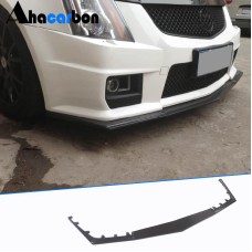Накладка на передний бампер Lip V1 (для CTS V Coupe, Карбон) для Cadillac CTS 2007-2014 гг