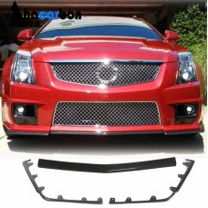 Накладки на передний бампер (для CTS V Coupe, Карбон) для Cadillac CTS 2007-2014 гг