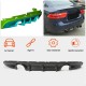 Диффузор заднего бампера V2 (2015-2019, Карбон) для Jaguar XE 2015- гг