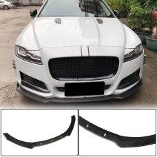 Накладка на передній бампер Lip (2016-2020, Карбон) для Jaguar XF 2016- рр