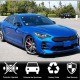 Накладки на зеркала (Карбон) для Kia Stinger