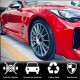 Боковые пороги (Карбон) для Kia Stinger