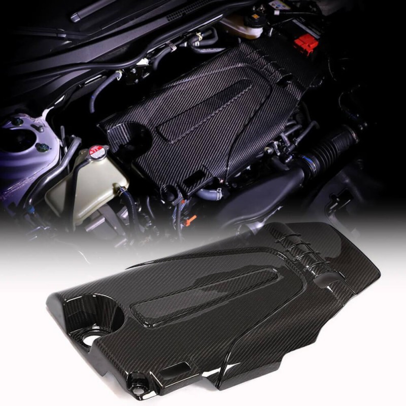 Крышка двигателя (Карбон) для Honda Civic Sedan X 2016-2021 гг