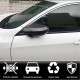 Крышки зеркал V1 (Карбон) для Honda Civic Sedan X 2016-2021 гг